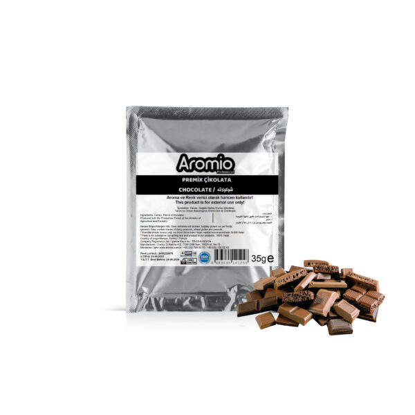 طريقة الاستخدام: يخلط 1 عبوة من منكه الشوكولاتة الداكنة ( 35 جرام ) مع 3 إلى 6 لتر من خليط الآيس كريم