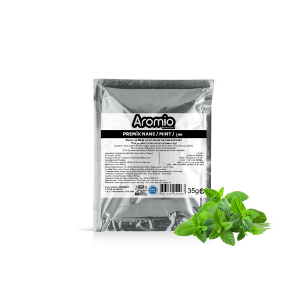 طريقة الاستخدام: يخلط 1 عبوة من منكه النعناع  ( 35 جرام ) مع 3 إلى 6 لتر من خليط الآيس كريم Mint Premix Aroma is adapted for use in soft ice cream powder, gelato ice cream powder, pancakes, waffles, bubble waffles and cornet powders.