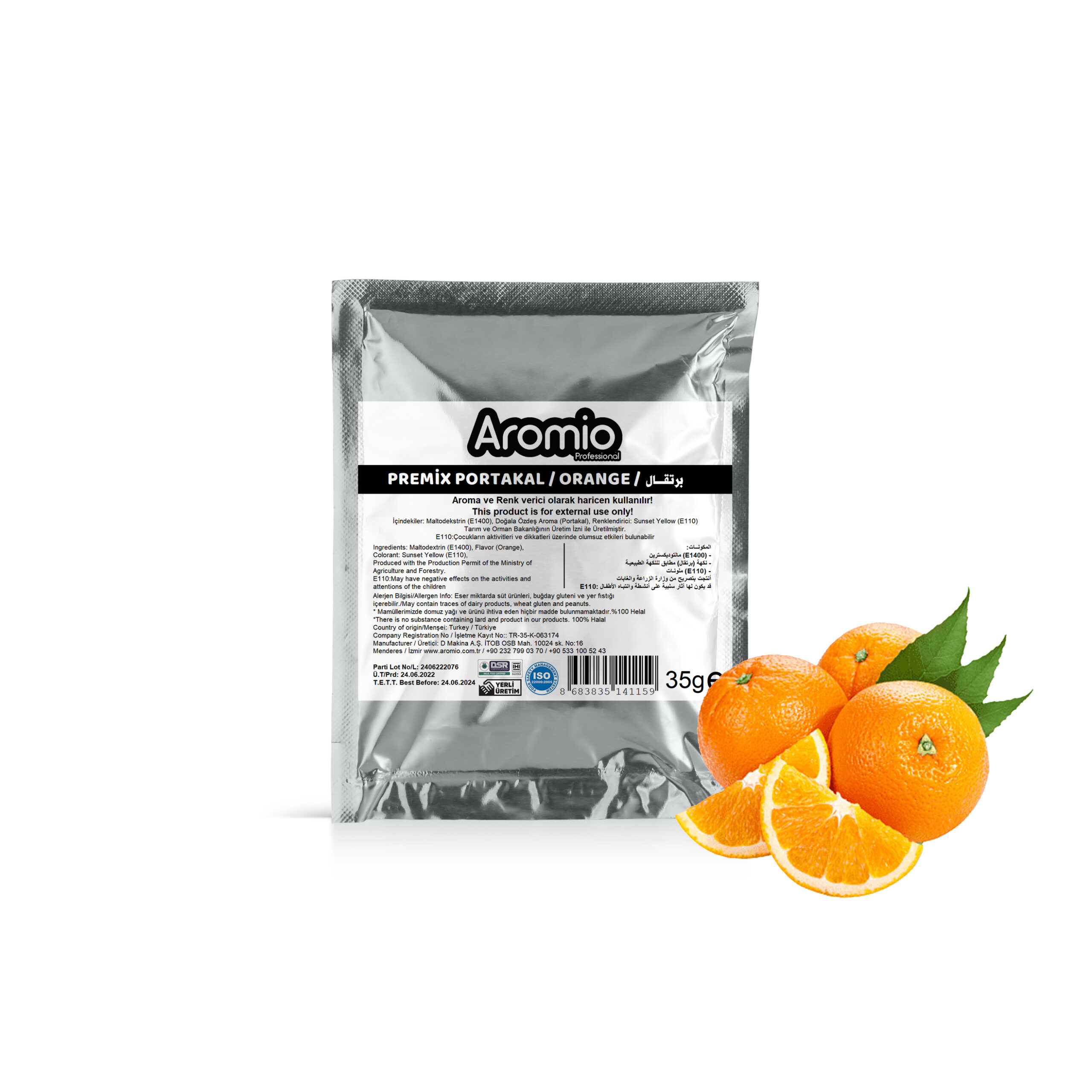 تحوي عبوة منكه البرتقال على 35 جرام و تستخدم مع مساحيق الآيس كريم تعطي الآيس كريم اللون و الطعم و الرائحة سعر العبوة الواحدة 1.9 دولار